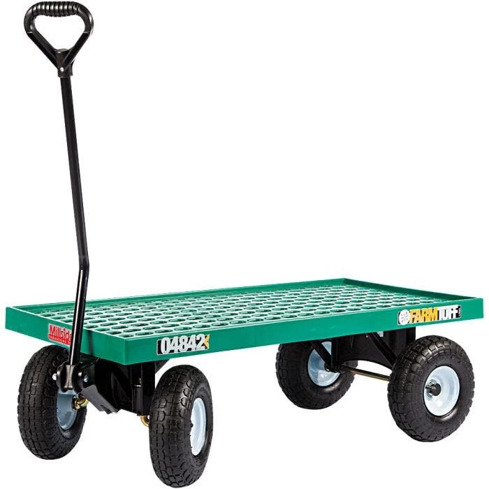 Farm Tuff Plastic Deck Wagon With Pneumatic Tires 1 Farm Tuff Plastic Deck Wagon With Pneumatic Tires