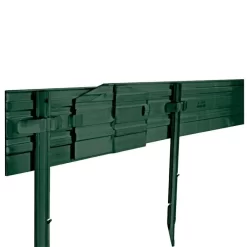 Permaloc Cleanline Aluminum Landscape Edging Green Duraflex - 240' Kit (15 16' Sections, Includes 75 Stakes)