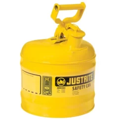 Justrite Type I Safety Can 2 Gal, Yellow