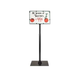 Adjustable/Versatile Plastic Display Stake And Base