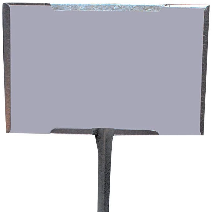 Galvanized Steel Sign Holder 11in X 7in With 30in "V" Leg 2 Galvanized Steel Sign Holder 11in X 7in With 30in "V" Leg - Image 2