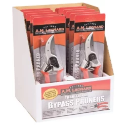 Leonard Traditional Bypass Pruner Display Box With 12 Pruners -Beautiful Garden 1286db 2