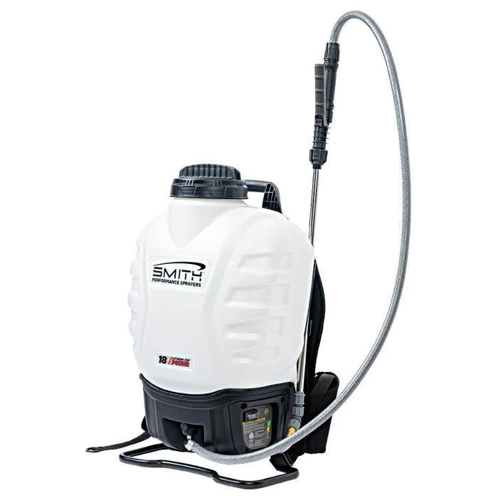 SMITH VARIABLE FLOW 18V BATTERY BACKPACK SPRAYER 4 GALLON 1 SMITH VARIABLE FLOW 18V BATTERY BACKPACK SPRAYER 4 GALLON