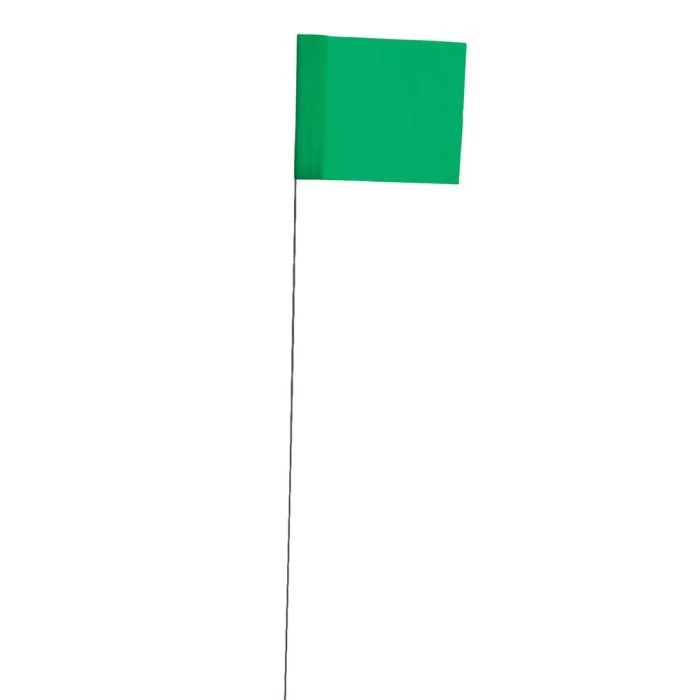 Vinyl Marking Flags, Green, 3-1/2-Inch X 2-1/2-Inch 1 Vinyl Marking Flags, Green, 3-1/2-Inch X 2-1/2-Inch