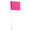Vinyl Marking Flags, Fluorescent Pink, 3-1/2-Inch X 2-1/2-Inch