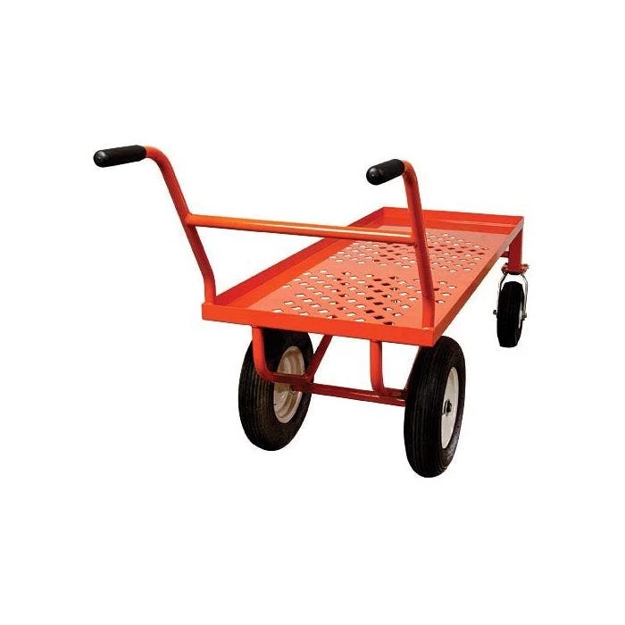Leonard Push-Style 4-Wheeled Nursery Cart With 2-Foot X 5-Foot Deck And Pneumatic Tires 4 Leonard Push-Style 4-Wheeled Nursery Cart With 2-Foot X 5-Foot Deck And Pneumatic Tires - Image 4
