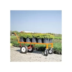 Leonard Push-Style 4-Wheeled Nursery Cart With 2-Foot X 5-Foot Deck And Pneumatic Tires 16 Leonard Push-Style 4-Wheeled Nursery Cart With 2-Foot X 5-Foot Deck And Pneumatic Tires -Beautiful Garden 2460fw 7