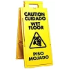 Bilingual 4-Way Wet Floor Sign