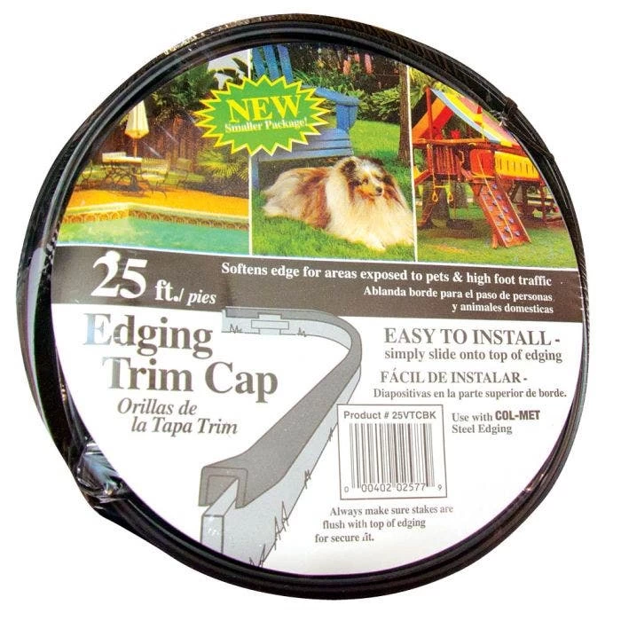 25-Foot Black COL-MET Vinyl Trim Cap 2 25-Foot Black COL-MET Vinyl Trim Cap - Image 2