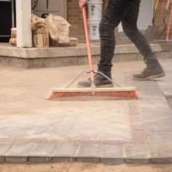 Leonard Dual-Bristle Push Broom, 30-Inch Wide Block With Steel Handle -Beautiful Garden 2630 4