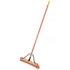 Leonard Fine-Bristle Push Broom, 24-Inch Wide Block With Steel Handle