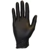 Single-Use Black Nitrile Gloves, Large, Pack Of 100