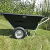 Muller's Original Smart Cart, Black 12 Cu. Ft. Tray With 16" Turf Wheels