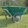 Muller's Original Smart Cart, Green 12 Cu. Ft. Tray With 20" Spoke Wheels