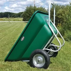 Muller's Original Smart Cart, Green 12 Cu. Ft. Tray With 16" Flat Free Wheels -Beautiful Garden 312gbt ff 2