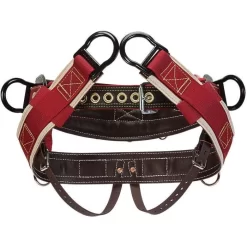 Weaver Work Positioning Saddle Four D Ring With Seat Straps And Extra Wide Back - Small