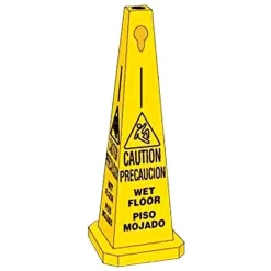 35-Inch Bilingual Wet Floor Cone