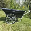 Muller's Original Smart Cart, Black 7 Cu. Ft. Tray With 20" Flat Free Spoke Wheels
