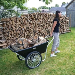 Muller's Original Smart Cart, Black 7 Cu. Ft. Tray With 20" Spoke Wheels -Beautiful Garden 37bb 2 1