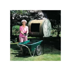 Muller's Original Smart Cart, Green 7 Cu. Ft. Tray With 20" Flat Free Spoke Wheels -Beautiful Garden 37gb ff 3