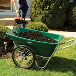 Muller's Original Smart Cart, Green 7 Cu. Ft. Tray With 20" Spoke Wheels -Beautiful Garden 37gb 5
