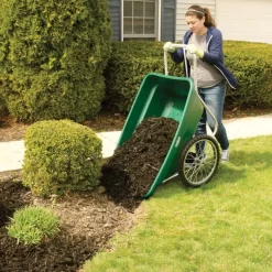 Muller's Original Smart Cart, Green 7 Cu. Ft. Tray With 20" Spoke Wheels -Beautiful Garden 37gb 8