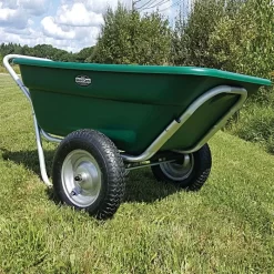 Muller's Original Smart Cart, Green 7 Cu. Ft. Tray With 16" Turf Wheels -Beautiful Garden 37gbt 2 1