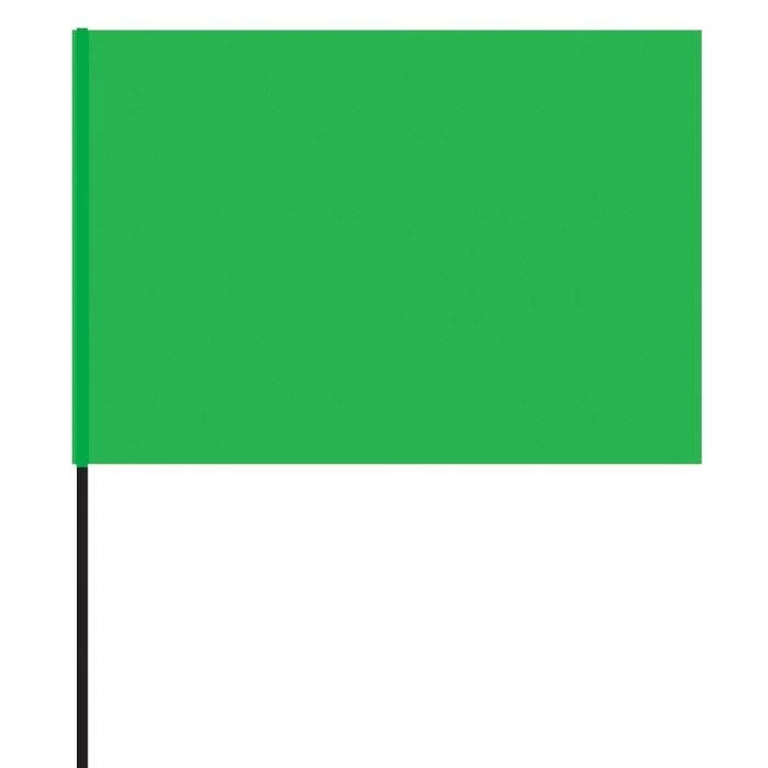Marking Flag 4in X 5in Green Vinyl With 30in Wire 1 Marking Flag 4in X 5in Green Vinyl With 30in Wire