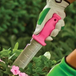 Pink Leonard Deluxe Stainless Steel Soil Knife -Beautiful Garden 4752p 3