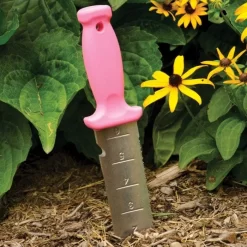 Pink Leonard Deluxe Stainless Steel Soil Knife -Beautiful Garden 4752p 5