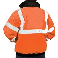 Majestic-Lined Orange Bomber Jacket Class III - Size XL -Beautiful Garden 751302 2 7