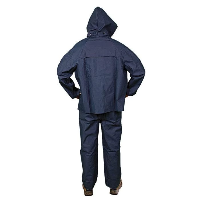 Onguard Sitex 3 Piece PVC On Polyester Rainsuit Blue LG 2 Onguard Sitex 3 Piece PVC On Polyester Rainsuit Blue LG - Image 2
