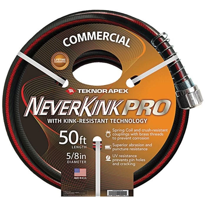 Neverkink Pro Commercial Duty Hose, 5/8in, 50ft 1 Neverkink Pro Commercial Duty Hose, 5/8in, 50ft