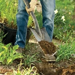 Leonard Full-Strap Diamond-Point Spade With Straight Handle -Beautiful Garden a13dl 3