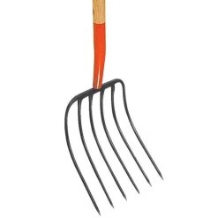 Leonard 6-Tine Forged Steel Manure Fork With 54-Inch Straight Handle -Beautiful Garden amf6 2 1
