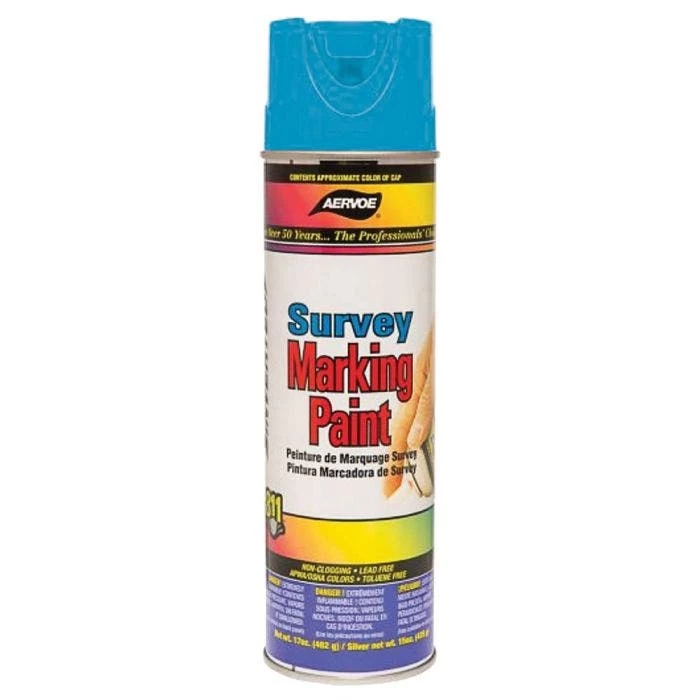 Aervoe Survey Marking Paint, Blue 1 Aervoe Survey Marking Paint, Blue