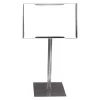 Galvanized Steel Sign Holder 11in X 7in With 7in X 7in Base And 12in Stand