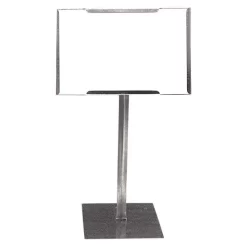 Galvanized Steel Sign Holder 11in X 7in With 7in X 7in Base And 12in Stand