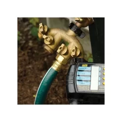 4-Way Brass Water Splitter/Shut Off Valve -Beautiful Garden bm4 2