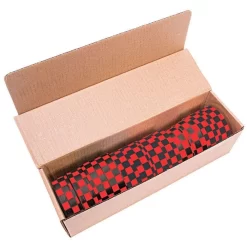 Red And Black Checkerboard Tagging Tape, Box Of 12 Rolls