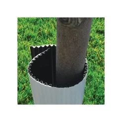 Tree Guard Corrugated Plastic Black White 32in X 12in