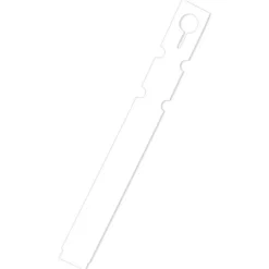 Slip 'N Lock 1/2-Inch X 7-Inch Thermal Transfer Labels With Loop Lock, White