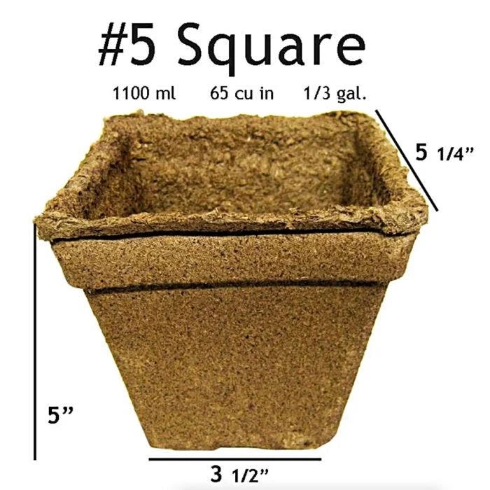 CowPots, #5 Square Pots, Case Of 192 2 CowPots, #5 Square Pots, Case Of 192 - Image 2