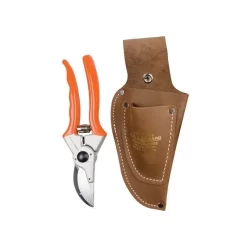 Leonard Pruner & Knife Case Leather 8in With Snap -Beautiful Garden dpb8com