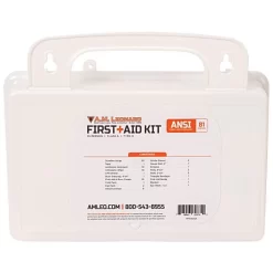 Leonard First Aid Kits, 25 Person, Class A, Type 3, ANSI Z308.1-2021 -Beautiful Garden fak25a back 1
