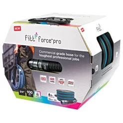 FITT Forceâ„¢ Pro Commercial-Grade Lay Flat Hose, 5/8-Inch Diameter, 50-Foot Length