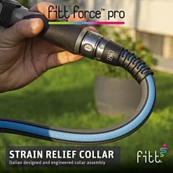 FITT Force™ Pro Commercial-Grade Lay Flat Hose, 5/8-Inch Diameter, 50-Foot Length -Beautiful Garden ffp59006 2