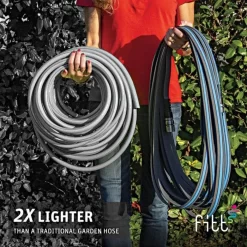 FITT Force™ Pro Commercial-Grade Lay Flat Hose, 5/8-Inch Diameter, 50-Foot Length -Beautiful Garden ffp59006 4