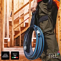 FITT Force™ Pro Commercial-Grade Lay Flat Hose, 5/8-Inch Diameter, 50-Foot Length -Beautiful Garden ffp59006 6