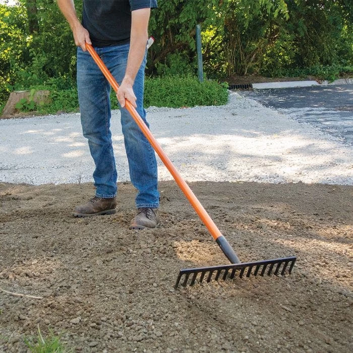 Leonard Forged Straight Rake With Tuff-Strong Handle 5 Leonard Forged Straight Rake With Tuff-Strong Handle - Image 5